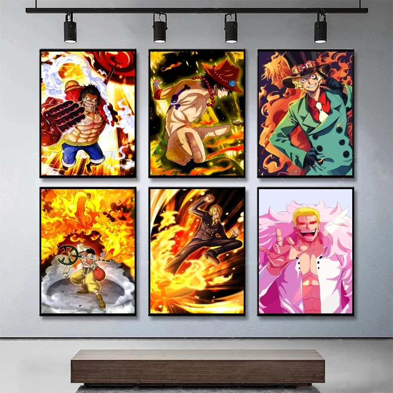

Canvas Prints One Piece Doflamingo Cuadros Best Gift Room Home Modular Painting Classic Wall Art Decorative Gifts Poster Toys