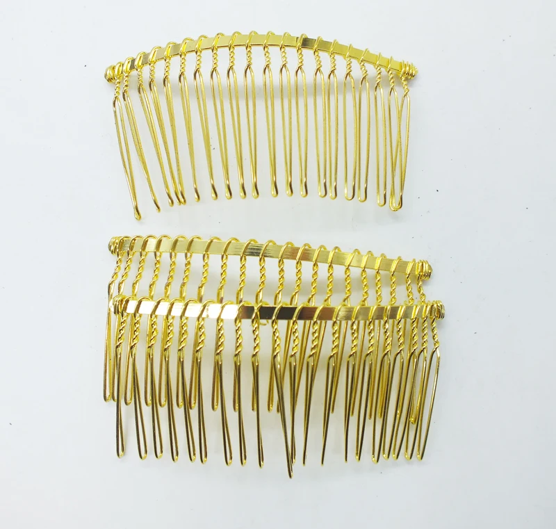 

100pcs/lot 20 Teeth Hair Comb Fascinato Supplies 3 Inches Long; DIY Bridal Hair Comb / Wire Comb / Hair Comb Supplies