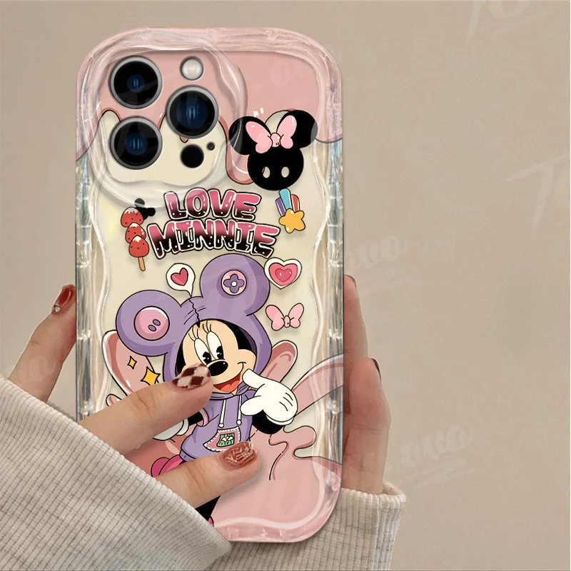 thumbnail image 1 of Disney Couple Mickey Minnie Stitch Case For iPhone 15 14 13 12 11 Pro Max X XR XS 8 7 6 6S Plus SE 2020 Silicone Phone Cases, 1 of 5