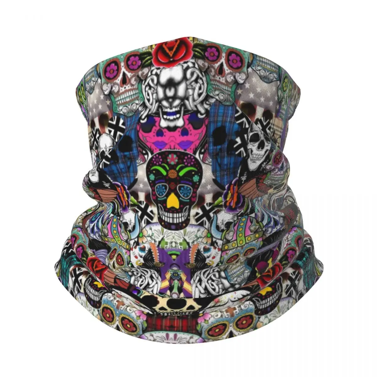 

Halloween Skull Warm Scarf Unisex Neck Gaiter Winter Headband Wrap Neck