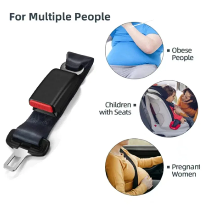Car Accessories Car Seat Belt Accessory Seat Belt Extender Kit Seat Belt Clip Adjustable Extender For Child