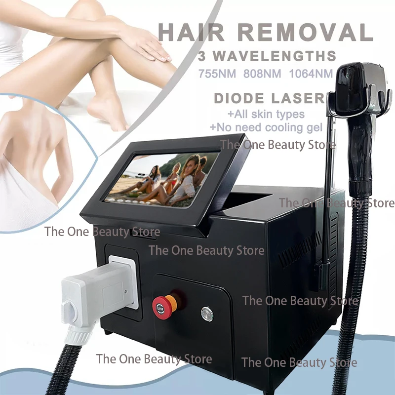 808nm Diode Laser Hair Removal Machine 3000w Depilation Equipment Three
