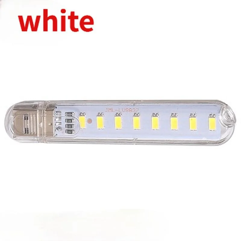 1 Pcs 8 LED Mini Portable USB Lamp DC 5V Camping USB Lighting for PC Laptop Mobile Power Bank Gadget