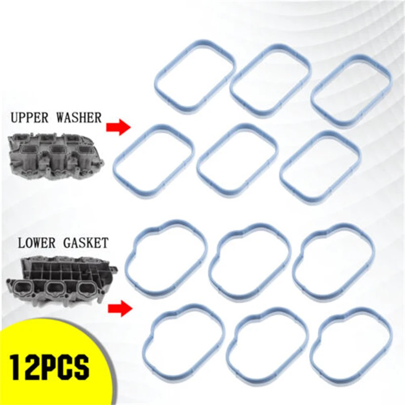 12Pcs 05184562AC 05184331AC Upper Intake Manifold Gaskets For Jeep Wrangler Dodge Ram 2011- For Chrysler 200 300 2011-