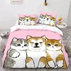 Mofusand Anime Shark Cat Bedding Sets Quilt Bed Cover Comforter Duvet Cover Pillow Case 2-3 Pieces Sets Room Decor Gifts 6