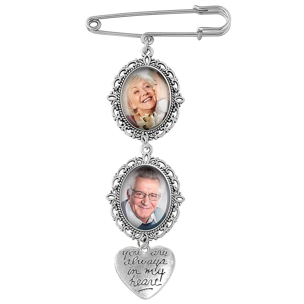 Picture Charm Cabochon Pendants Wedding Bouquet Photo Charms for Bridal Wedding Party