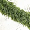 2 Pcs 9ft Christmas Cedar Garland Artificial Green Cedar Pine Needles for Home Fireplace Indoor Outdoor Holiday Party Decoration 4