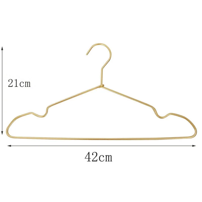 5pcs Clothes Hangers Heavy Duty Metal Strong Non-Slip Clothing Coat Hanger For Bedroom Gold Silver Wardrobe Storage Organizer 6