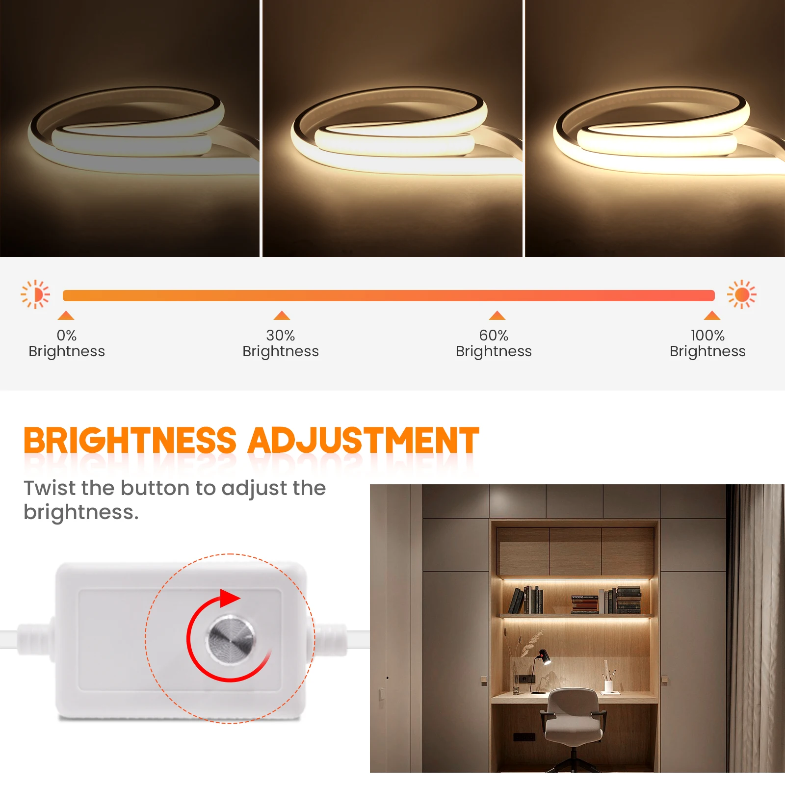 Premium Dimmable Waterproof LED Neon Strip Light with Smart Control
