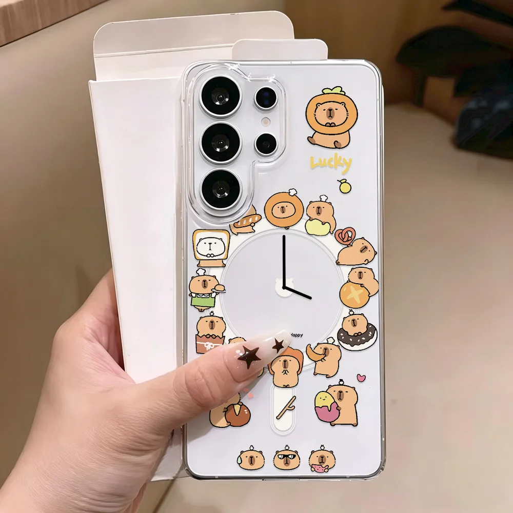 Magnetic Phone Case with Vibrant Hand-Drawn Doodles Design