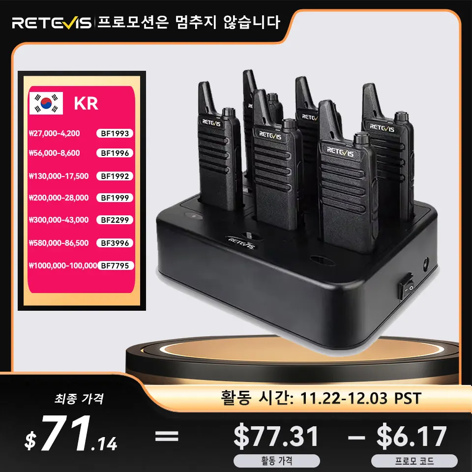 Retevis RT622 무전기: 경량, 고성능, 초소형 통신 솔루션
