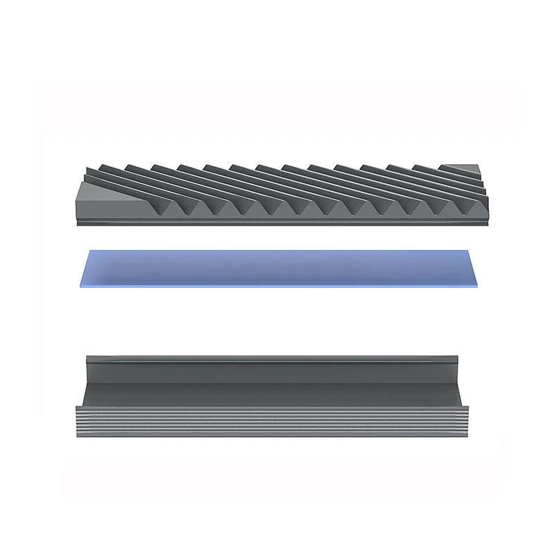 *M.2 SSD 히트싱크 냉각 하드 드라이브 2280 NVME NGFF SSD 냉각 알루미늄 쿨러 라디에이터 W 마더보드용 열 실리콘 패드