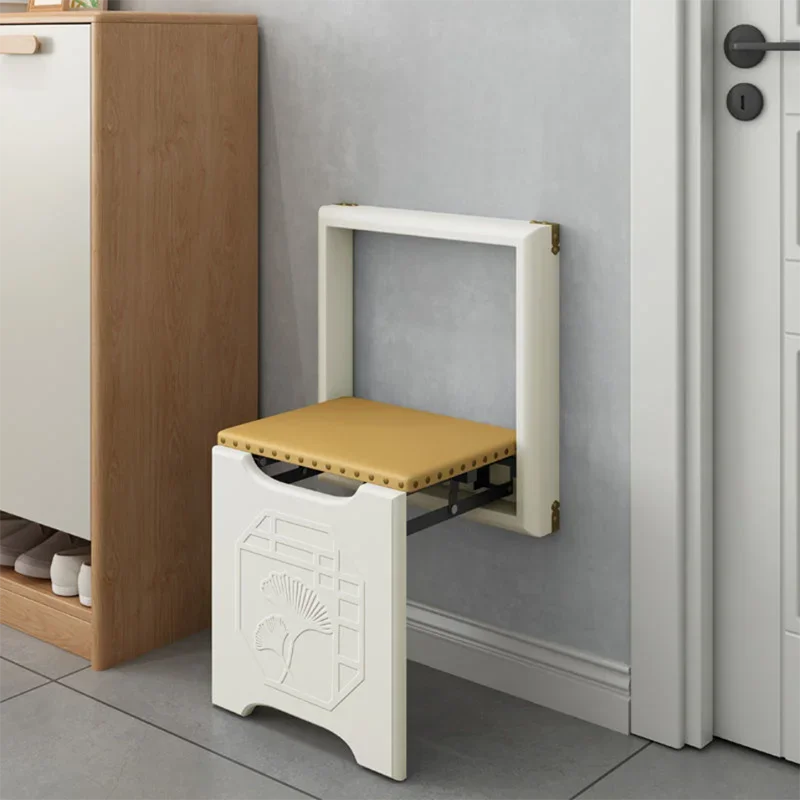 Storage Bathroom Chair Shower Wall Mounted Living Room Shoe Cabinet Stool Accessories Nordic Taburete Plegable Home Furniture
