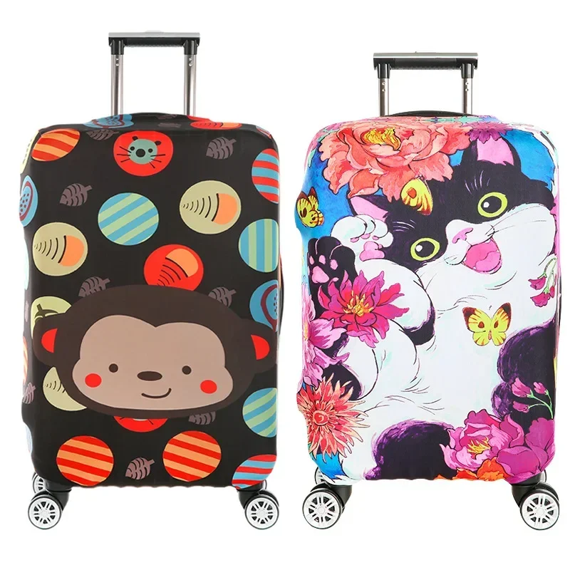 Luggage Cover Elastic Travel Trolley Suitcase Protective Baggage Cover Cartoon Suitcase Child Cartoon Travel Accessories