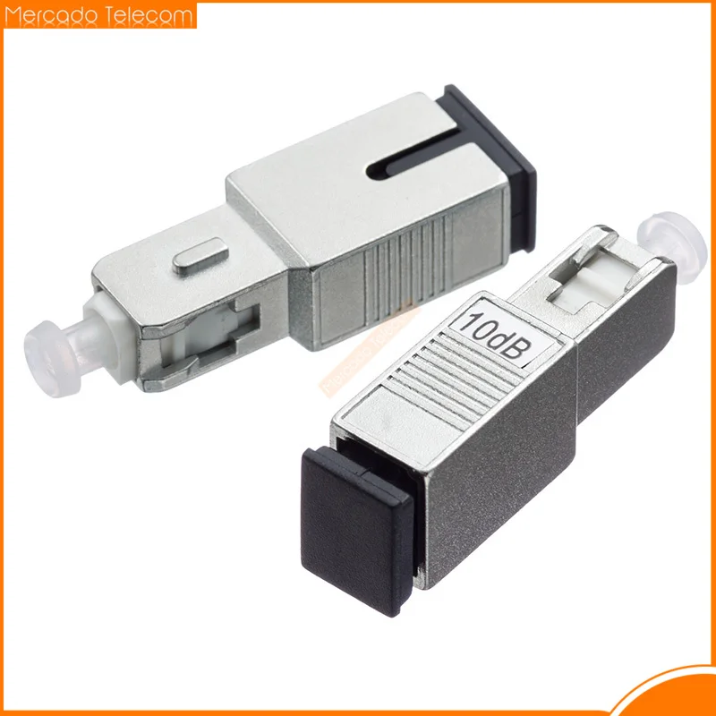 5PCS/bag SC UPC Male to Female Simplex mode fiber optic Attenuator metal male Fiber Attenuator FTTH attenuator Adapter