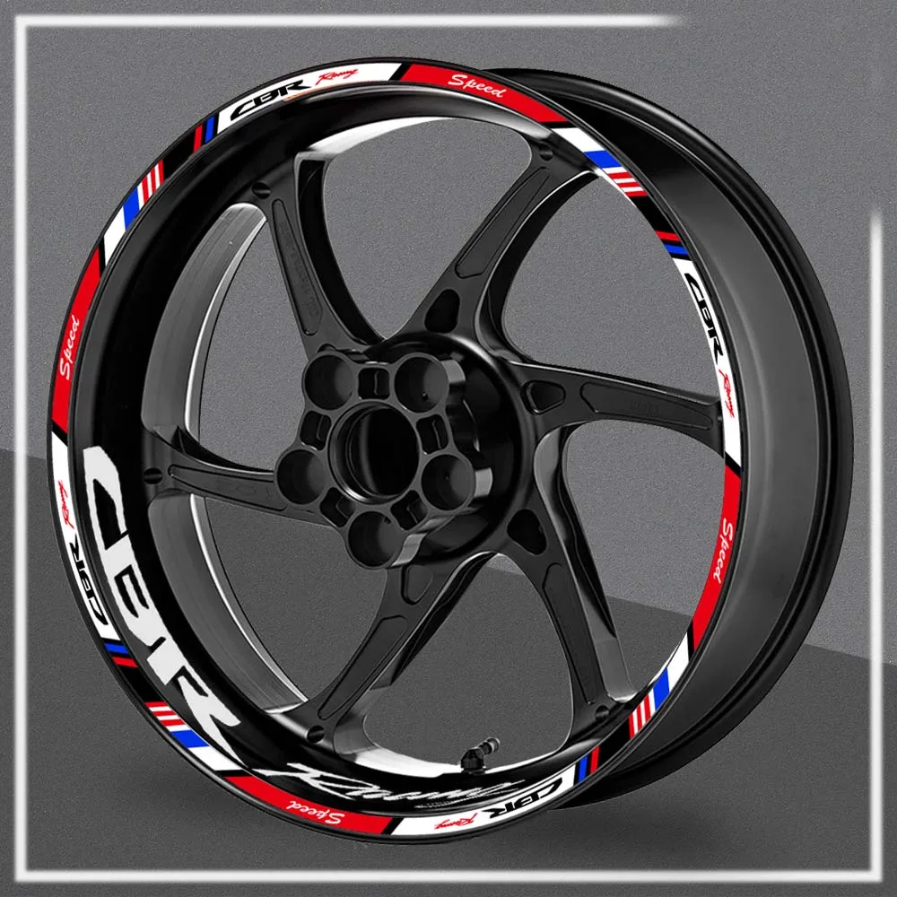 Motorcycle Wheel Sticker Reflective Rim Decal 17" Stripe Tape Accessories For Honda HRC CBR1000RR CBR600RR CBR650/500/300/250R