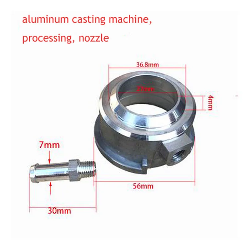 Car Water Tank Thickened Aluminum Water Nozzle Chamber Neck Nozzle Machining Argon Arc Welding Radiator Cover