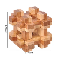 Wooden Brain Teaser 3D Puzzle Educational Toy (Tic Tac Toe)