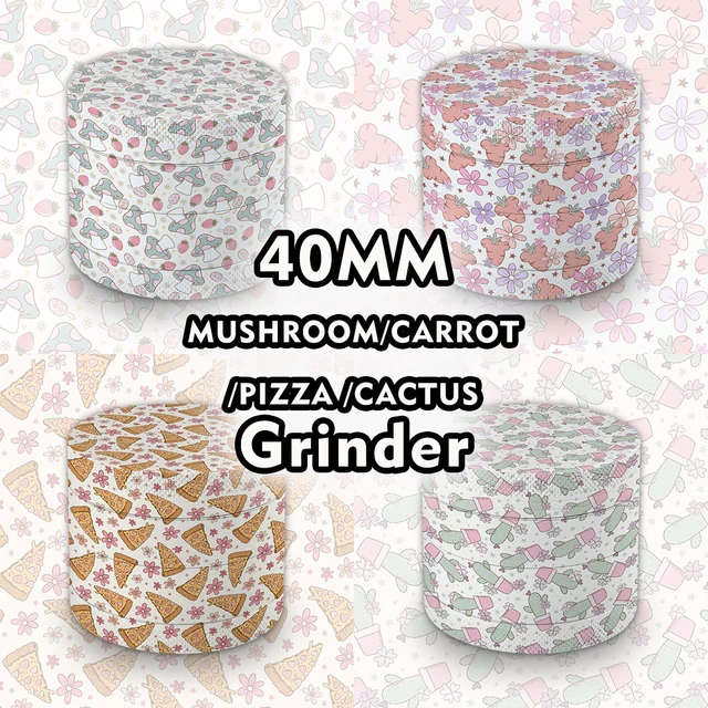 Cute Mushroom Metal Grinder Girls Gift 50MM Grinder Machine Spices Grass  Grinders DIY Tools Accessories - AliExpress