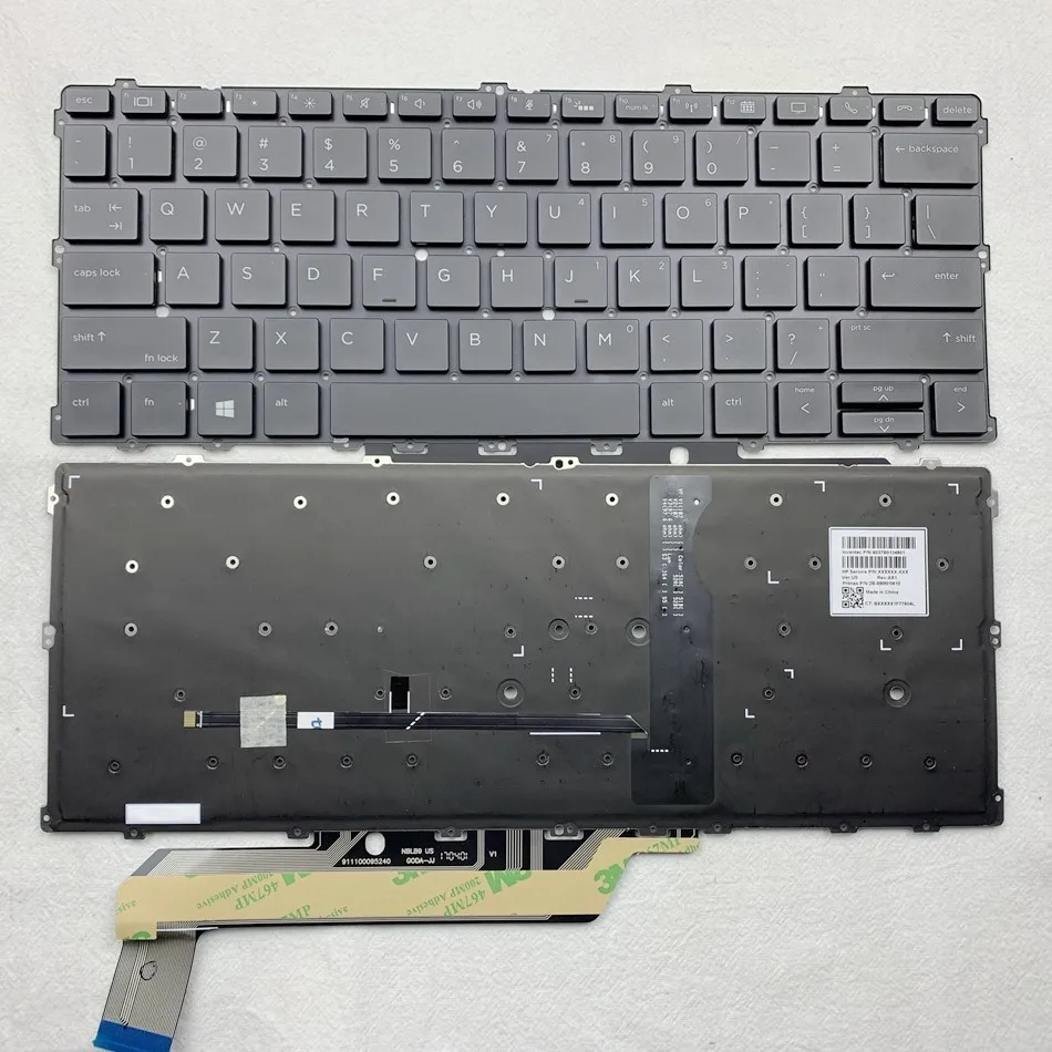 Tastiera Per Laptop Retroilluminata Usa Per Hp Elitebook X360 1030 G2 904507-001 Layout Usa
