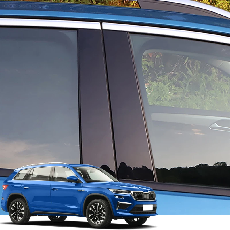 

Car Styling PVC Fit For Skoda Kadiaq 2016-2022 Car Window Pillar Trim Sticker Middle BC Column Sticker External Auto Accessories