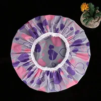 5pcs Waterproof Shower Cap WOMEN'S Household Bathing Anti-oil Smoke Hair Care Shower Cap Dry Hair Cap 2
