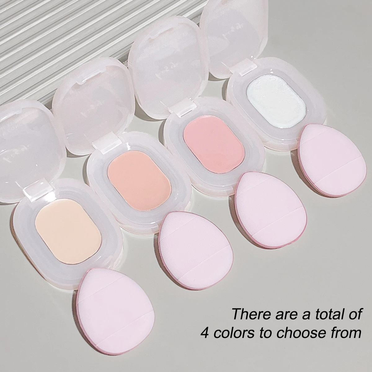 Soft light without trace concealer Highlight acne mark cover dark circles Matte brightening concealer gift thumb puff 6