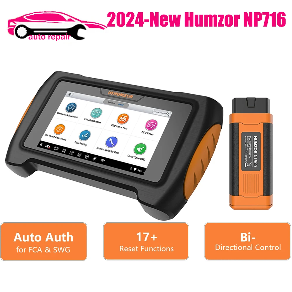

Новейший инструмент для полной диагностики автомобиля humзор NP716 NP 716, сканер OBD2, программатор ключей ABS/DPF, сброс PK humзор NS 366S