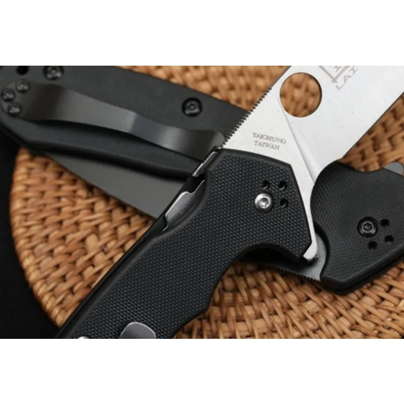 Top Selling SP C234 Folding Pocket Knife CPM S30V Blade G10 + Steel Handle High Quality Outdoor EDC Camping Hiking Tools 4