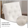 home. Rocking Chair Mid-Century Modern Nursery Rocking Armchair Upholstered Tall Back Accent Glider Rocker for Living Room 6