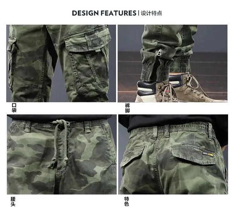 High Quality Cargo Pants Men Jogging Casual Pants Full Length Military Mens Streetwear Adults Work Tactical Tracksuit Trousers