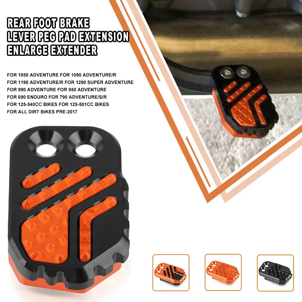 

For 790 ADVENTURE 2018-2023 2022 2021 790 Adventure R S Motorcycle Brake Lever Extension Rear Brake Peg Pad Enlarge Extender