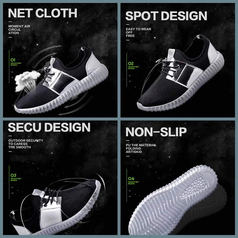 Men Women Light Sneakers Body Shaping Walking Jogging Shoes Rope Skipping Sports Casual Trainers for Male Female Students 6