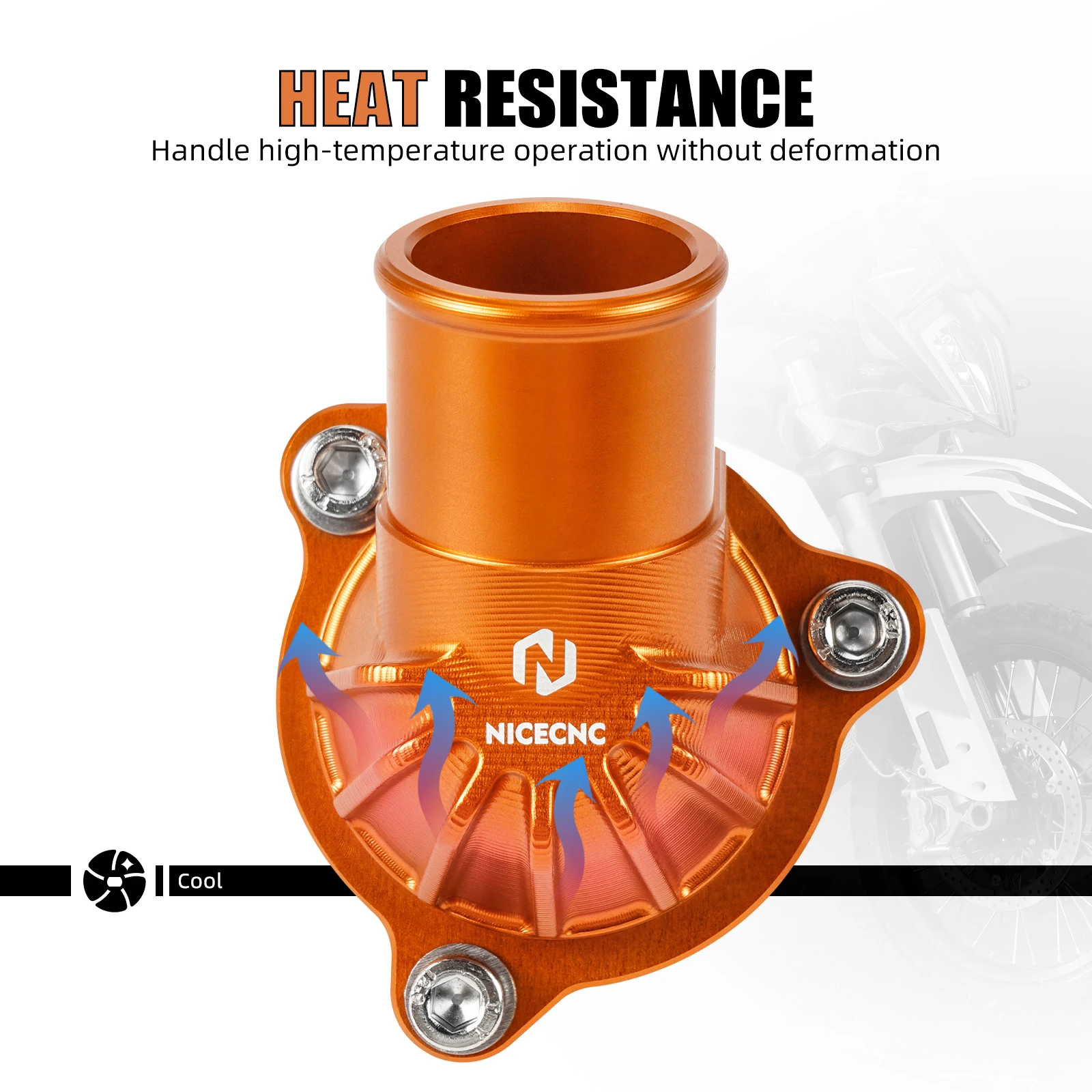 Thermostatgehäuseabdeckung Wasserrohranschluss für KTM 790 890 Adventure /R 2018-2025 790 890 DUKE / R Husqvarna Norden 901 – Detail 6