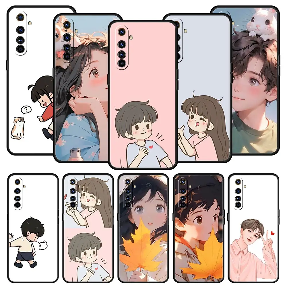 Charming Couples Cartoon Phone Case Cover