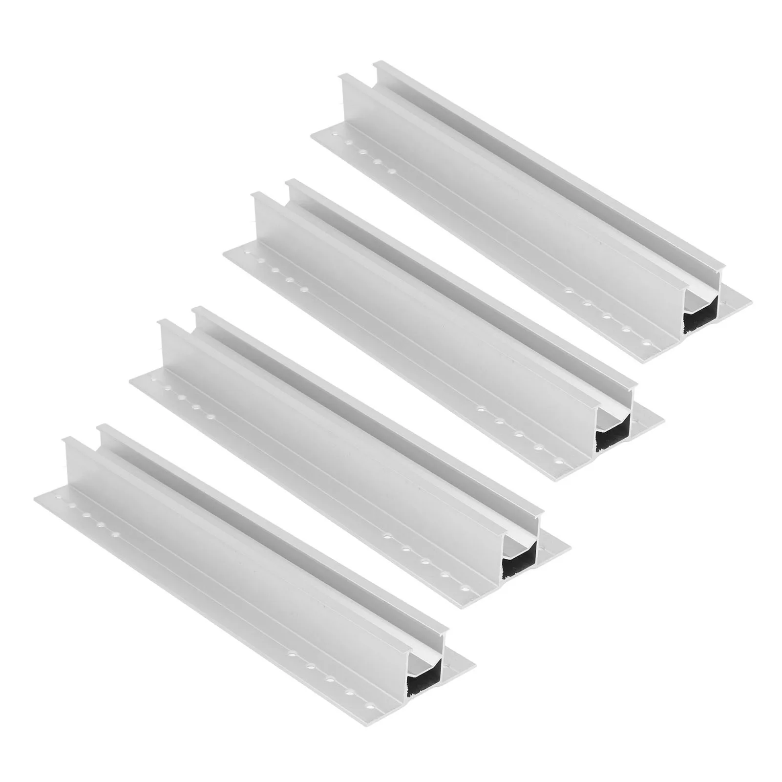 Solar Panel Bracket Kit Anodized Aluminum Alloy 4 Sets 300mm Time Saving Solar Panel Mounting Bracket for RV for House