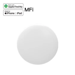 Bluetooth GPS Tracker for Cars and Keys - Anti-Loss Smart Tag Replacement (White tracker)