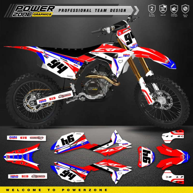 

PowerZone Custom Team Graphics Backgrounds Decals Stickers Kit For HONDA CRF250L 2012-2016 2017-2020 CRF 250L 01
