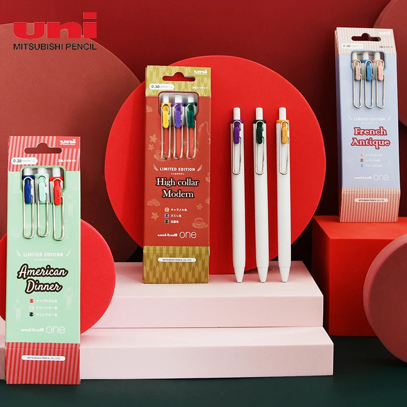 

New Uni-ball One Gel Pen Colour Ink UMN-S-38/05 Limited Edition Ballpoint Pen Japanese School Supplies Stationery Set