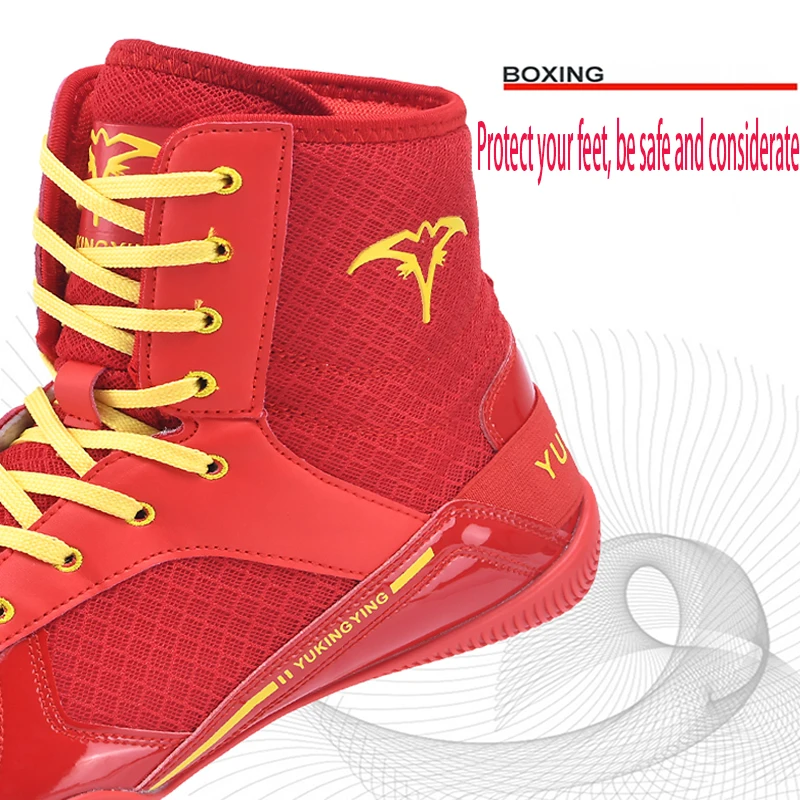 Men wrestling and boxing shoes breathable and slip resistant outdoor sports leisure shoes