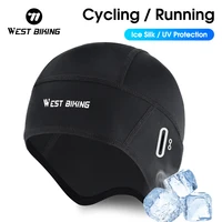 WEST BIKING Summer Cycling Caps UV Protection Cool Ice Silk Hat MTB Motorcycle Helmet Liner Skull Caps Running Sports Beanie 1