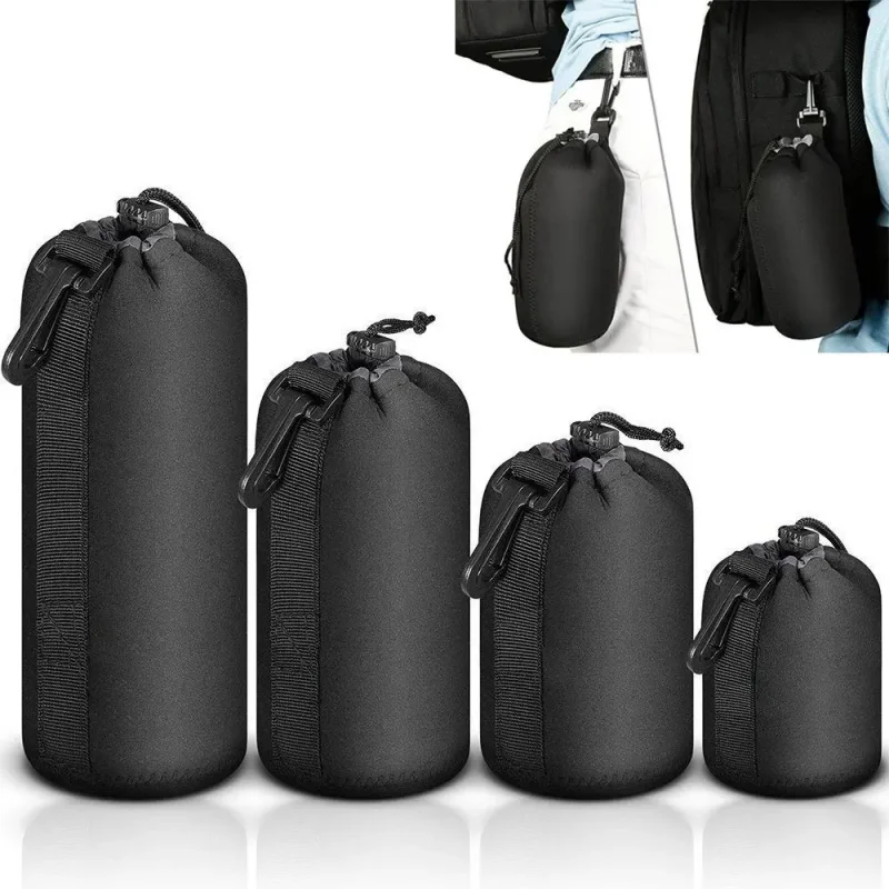 Waterproof Camera Lens Pouch Bag – Soft Drawstring Protector Case
