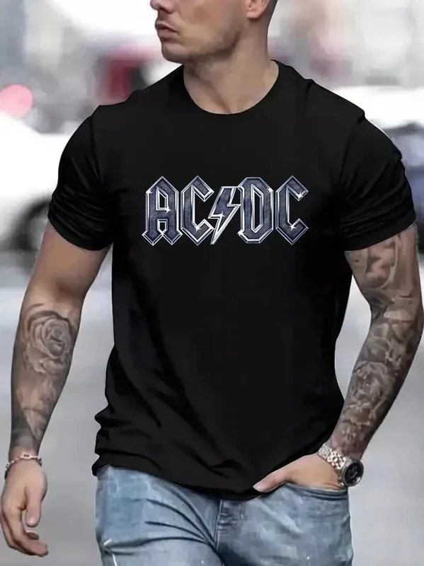 Unisex 2025 T-Shirt Klassische Rockband Rundhals-Shirt Schwarz Hochwertig Atmungsaktiv Sport-Oberteil – Detail 8
