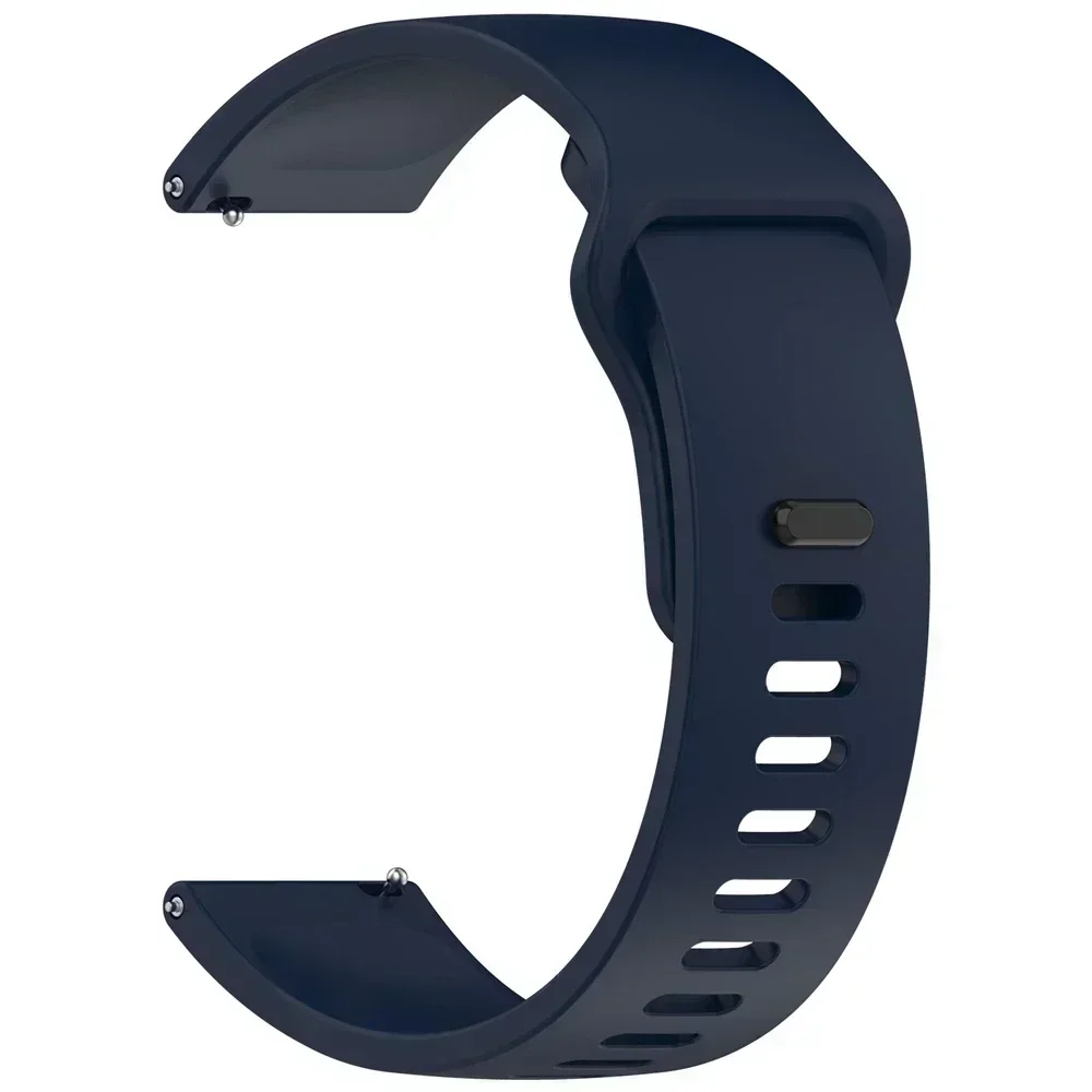 Versatile Silicone Smartwatch Strap - Adjustable 20mm/22mm Band