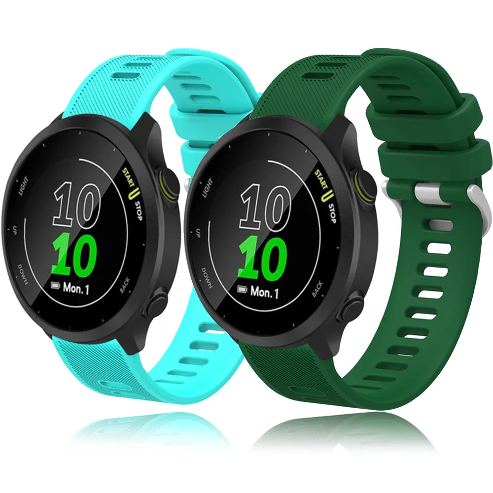

Ремешок силиконовый для Garmin Forerunner 55 158, 245/245/645 м, 20 мм