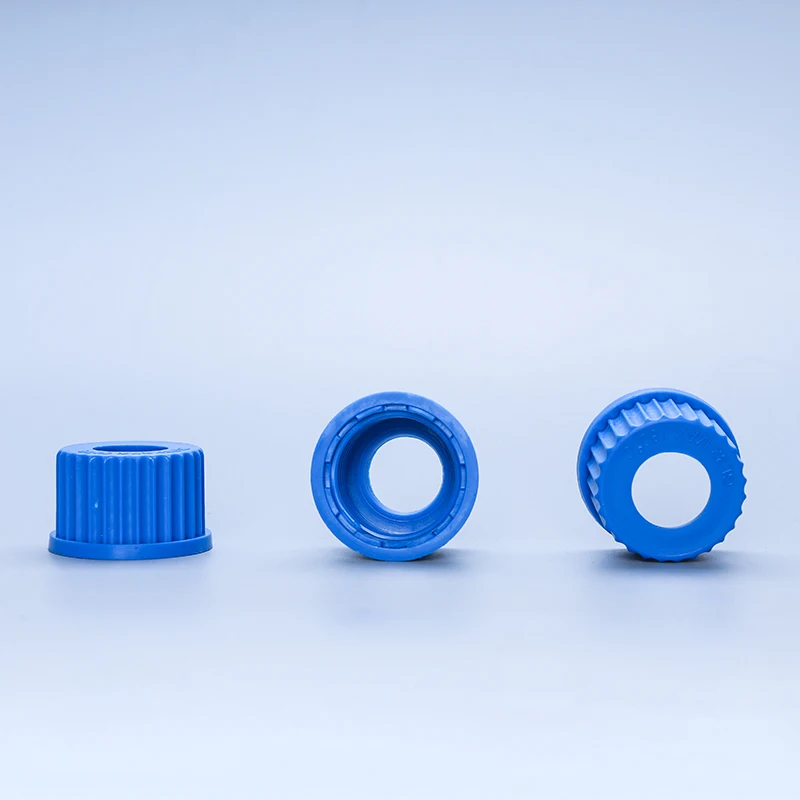 

10 шт. GL32 реагентная Крышка для бутылки, синяя крышка, крышка для пробирки, стеклянная крышка для инструмента, винтовая крышка, крышка для образцов бутылок