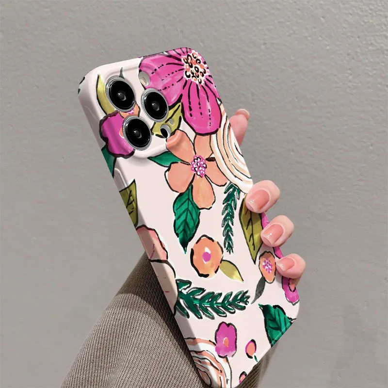 Beautiful Floral Hard PC Phone Case Cover