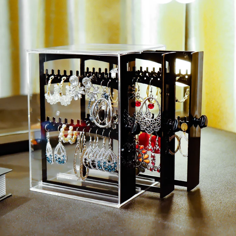 3-layer Jewelry Display Stand Jewelry Boxes and Packaging Ring Box Necklace Holder Earring Organizer Storefront Cabinet