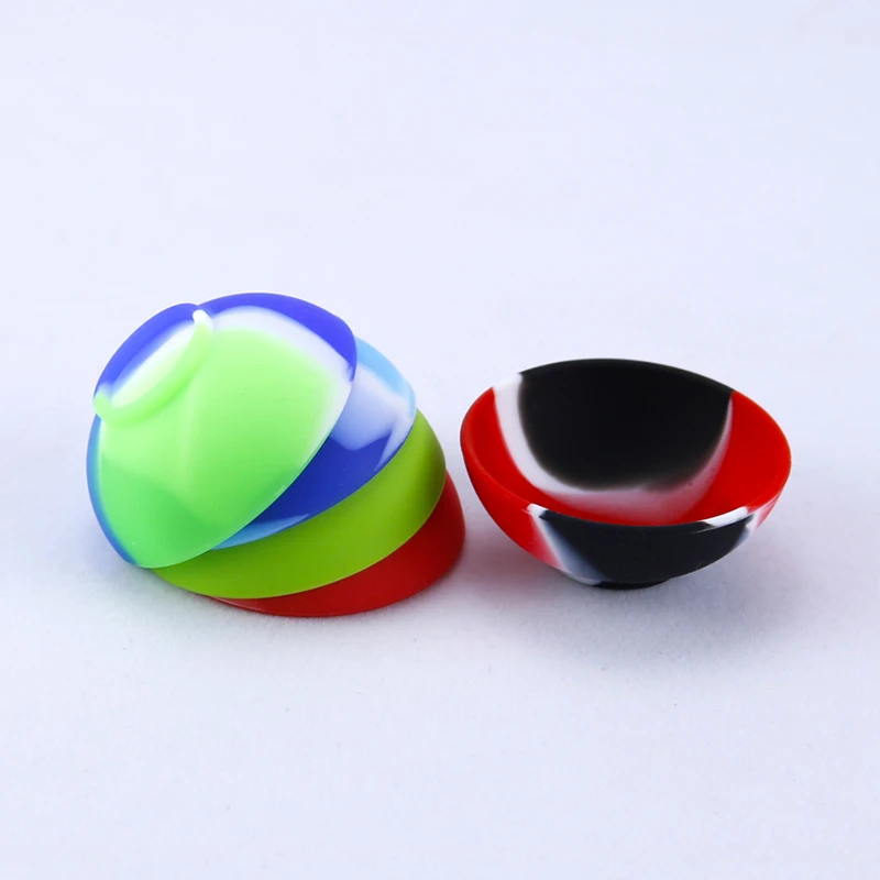 Silicone Bowls 1pc Mini Silicone Bowls Tobacco Silicone Bowl Multicolored Pinch Bowls Reusable Snack Condiment Bowls