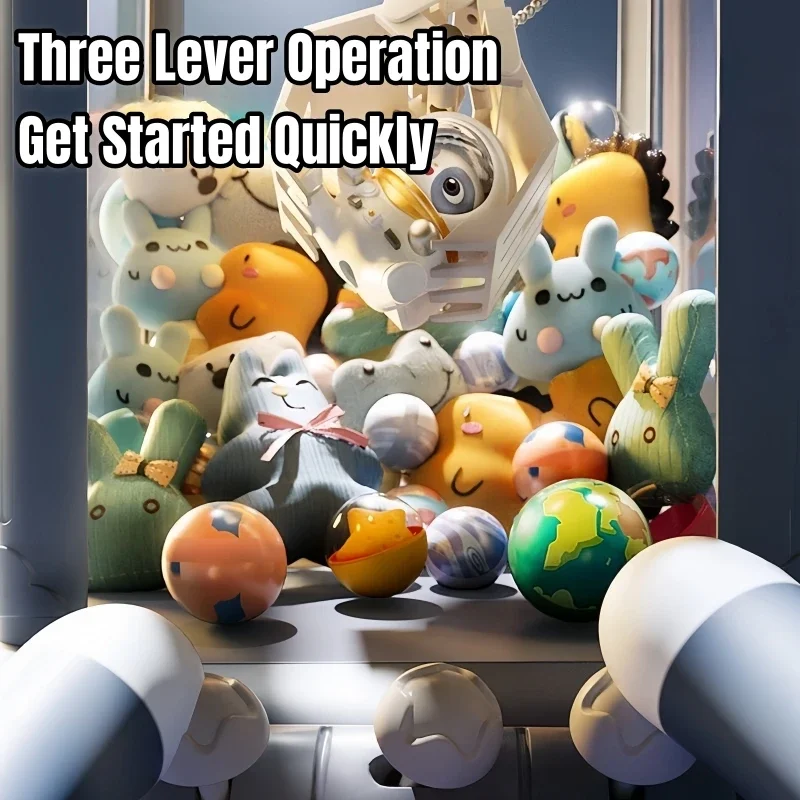 Children Mini Claw Machine Toys Coin Operated Play Game DIY Prizes Candy Vending Doll Crane Arcade Machines Kids Christmas Gifts 3